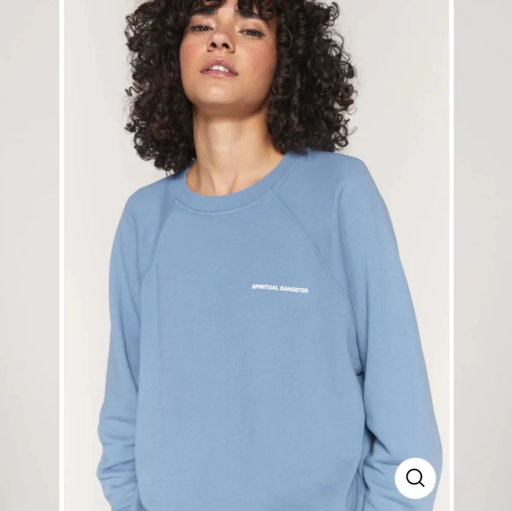 Spiritual Gangster Blue Women's Sweater - Picture 2 of 14